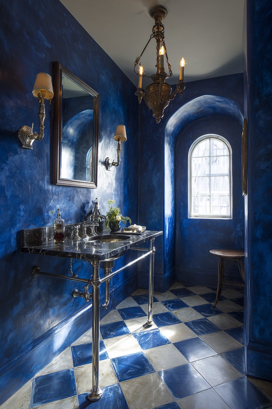 Textured Prussian Blue with Vintage Soul