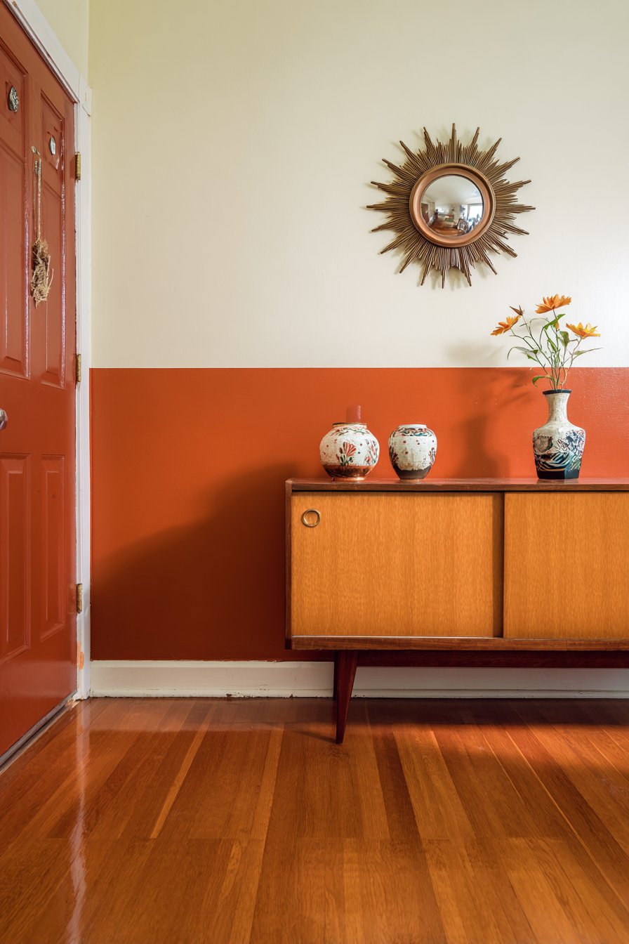 Mid-Century Modern Color Block Treatment