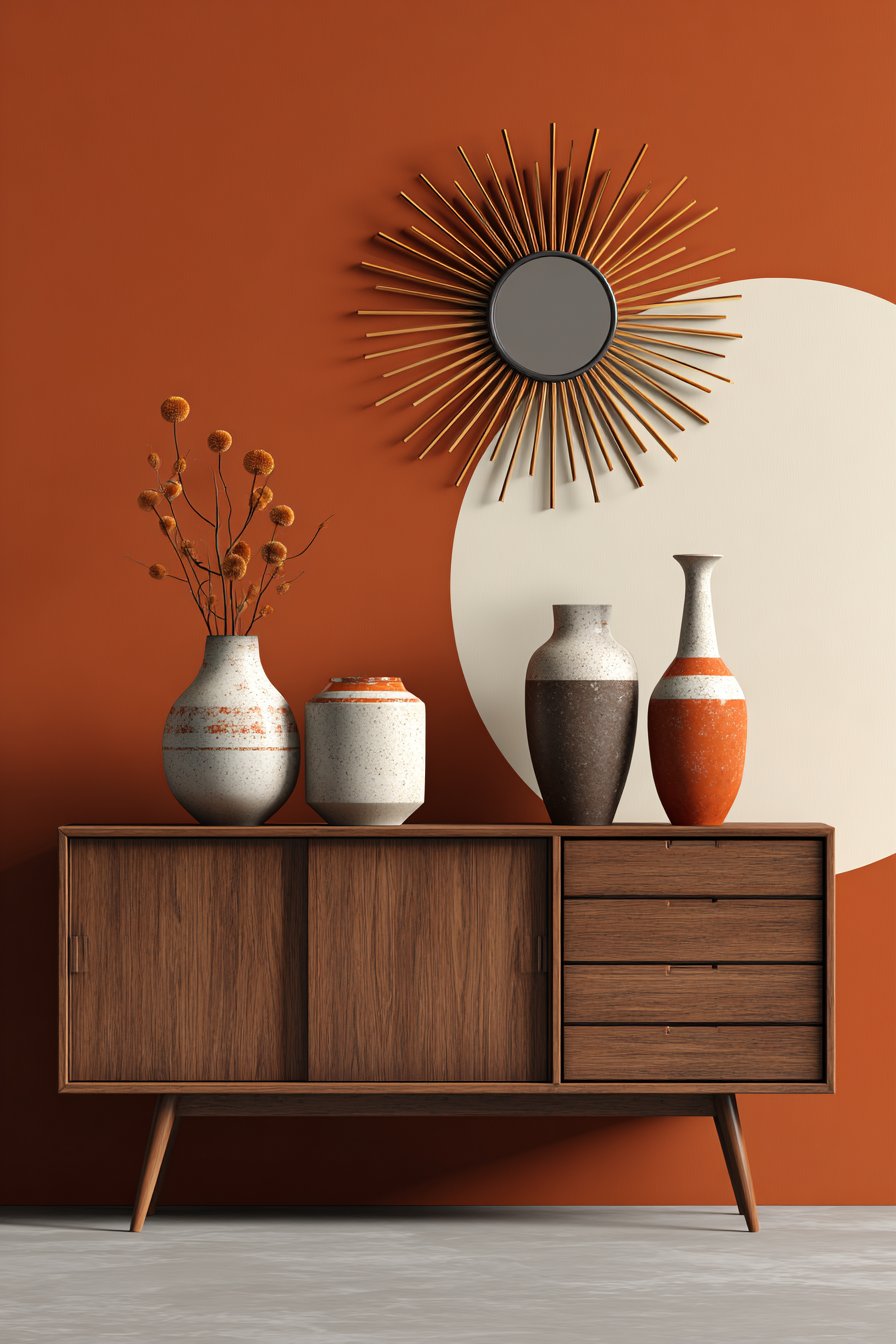 Mid-Century Modern Color Block Treatment