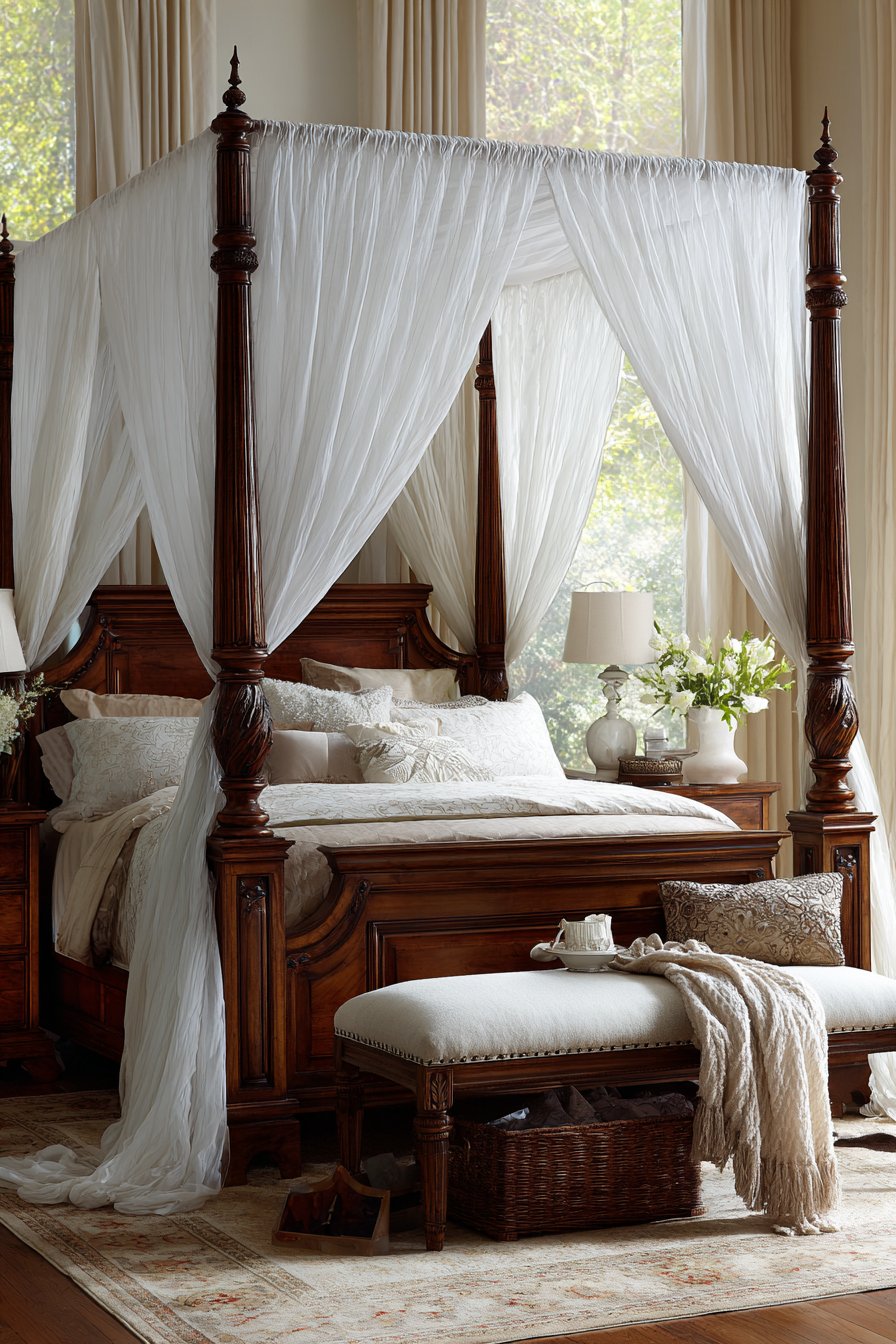 Dreamy Layered Window Treatments
