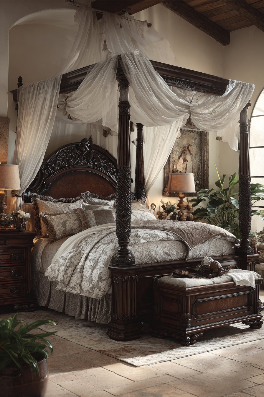 Dreamy Layered Window Treatments