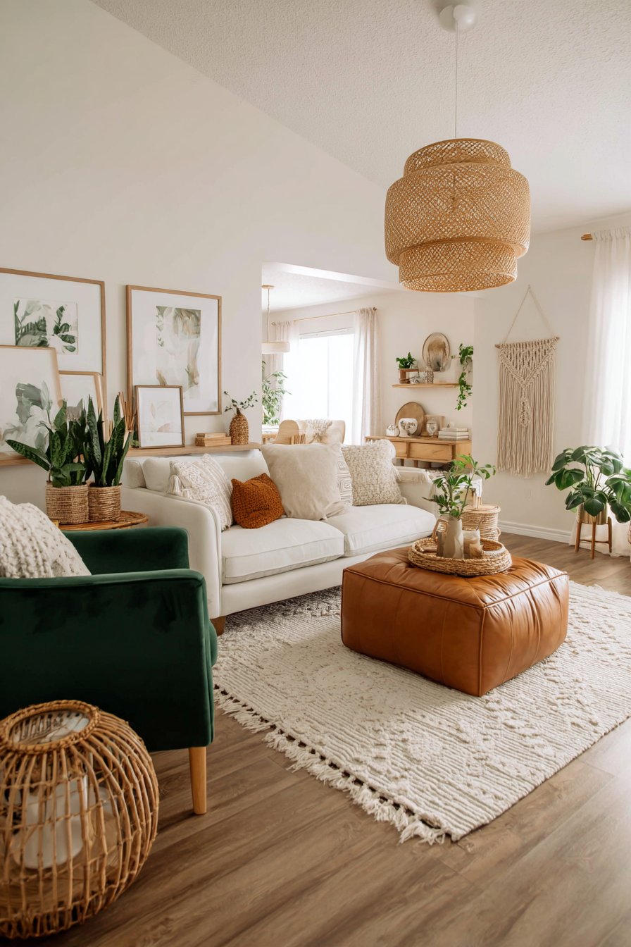 Complete Modern Boho Color Palette and Material Symphony