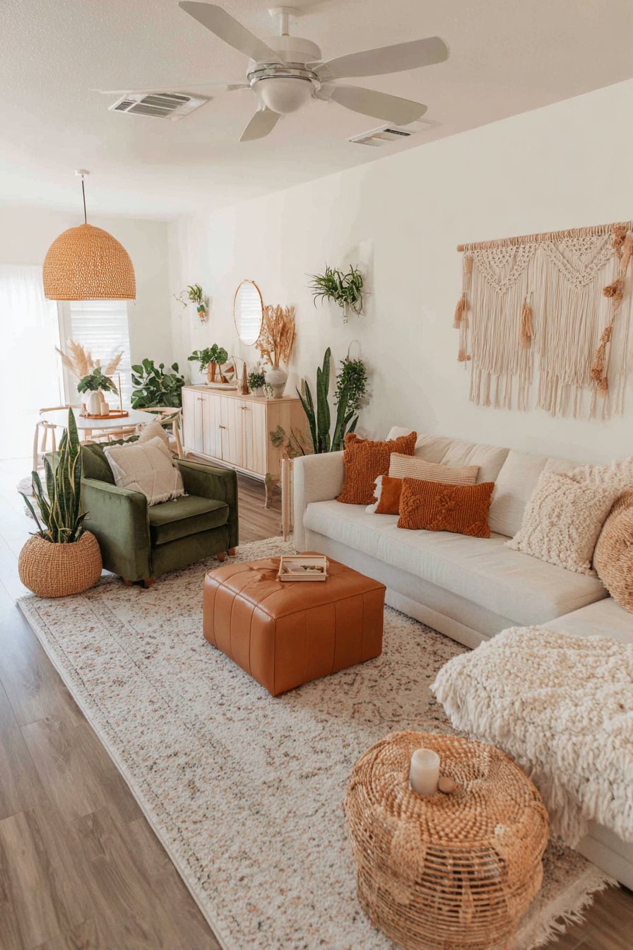 Complete Modern Boho Color Palette and Material Symphony