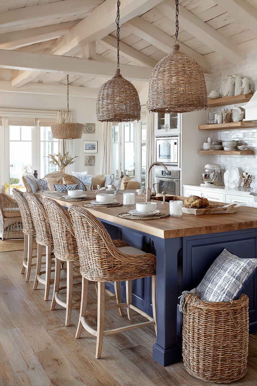 Coastal-Style with Navy Island and Shiplap
