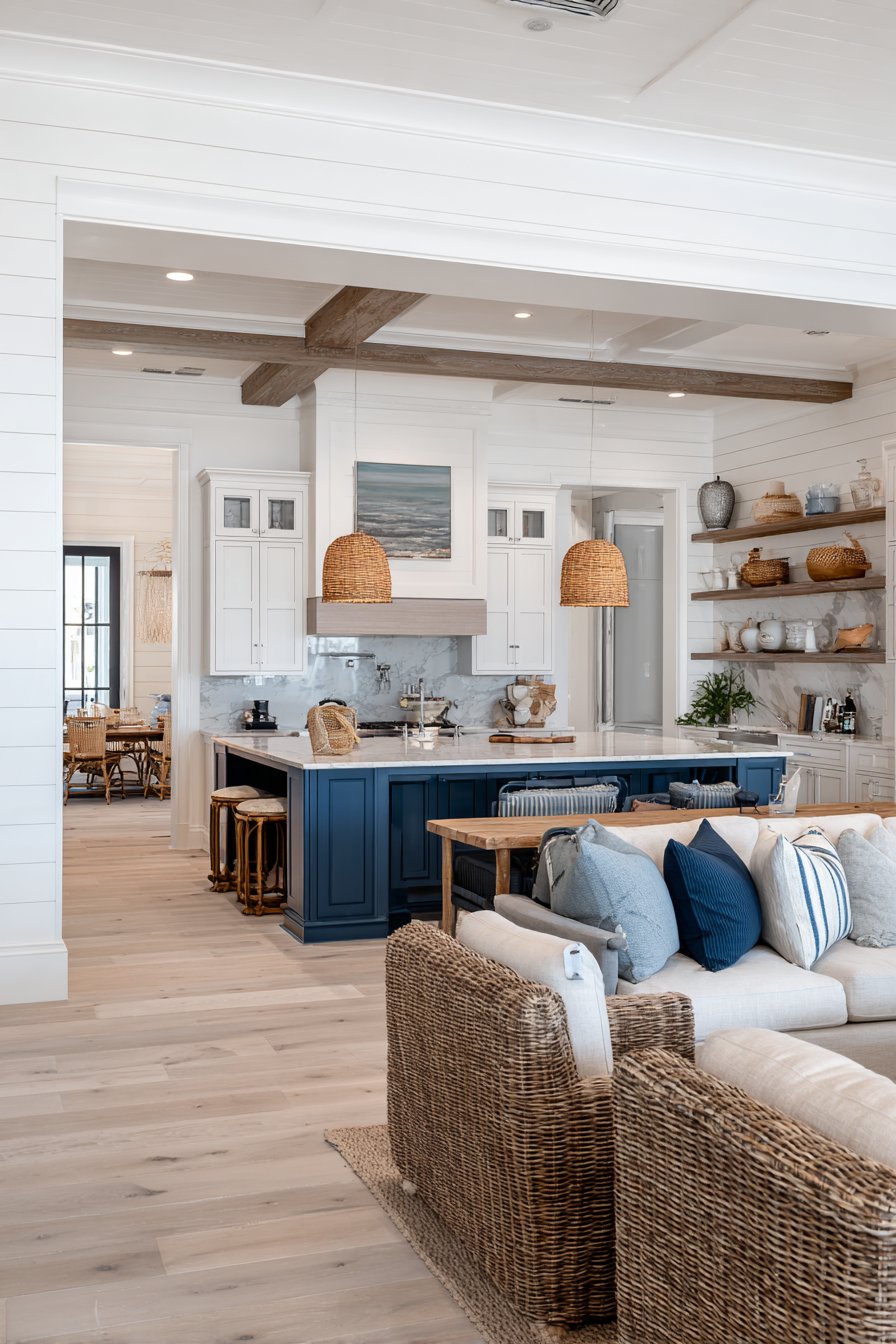 Coastal-Style with Navy Island and Shiplap
