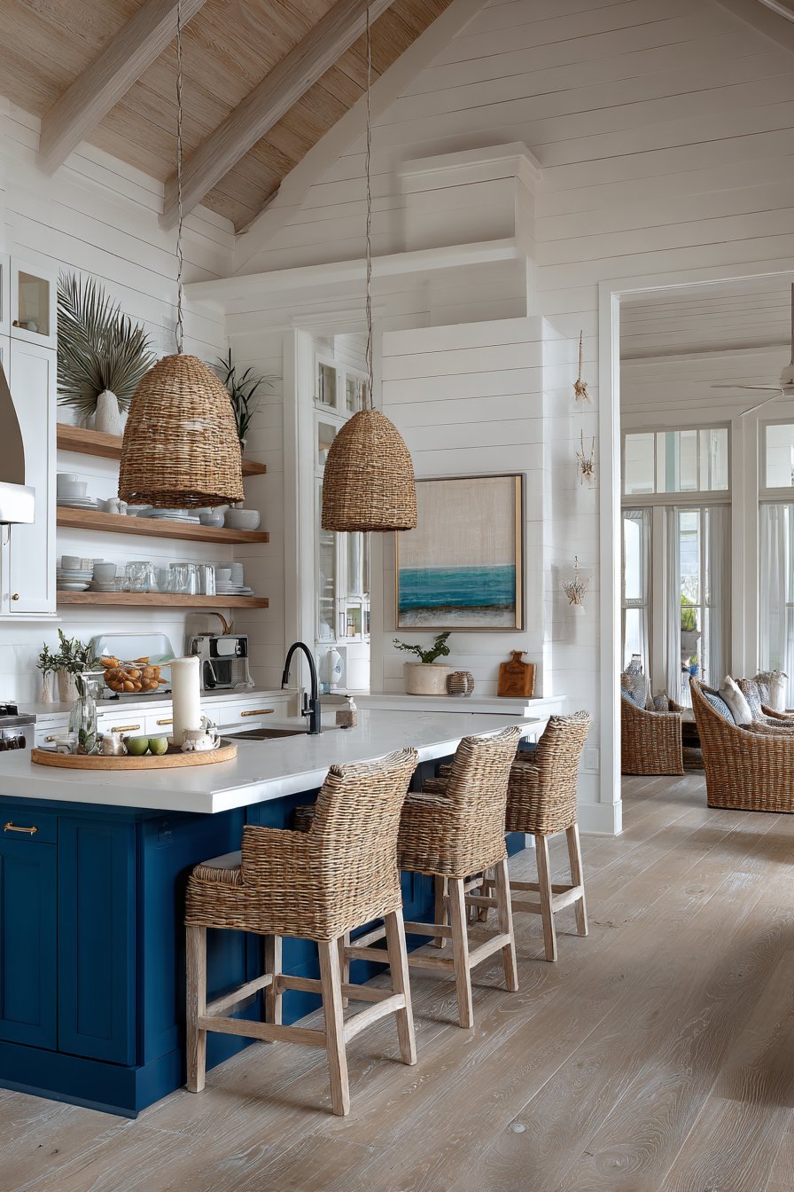 Coastal-Style with Navy Island and Shiplap