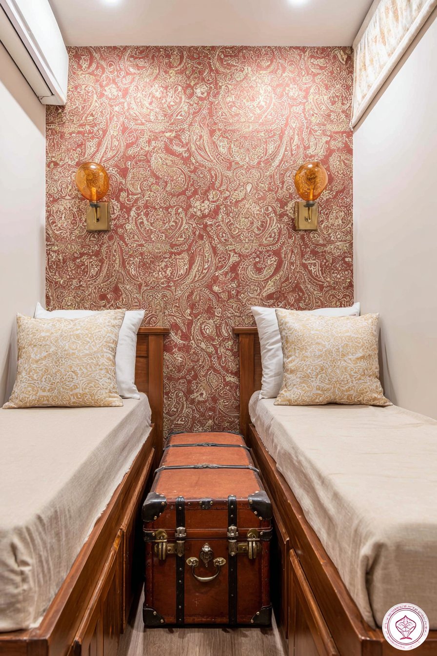 Bold Traditional Wallpaper Feature Wall