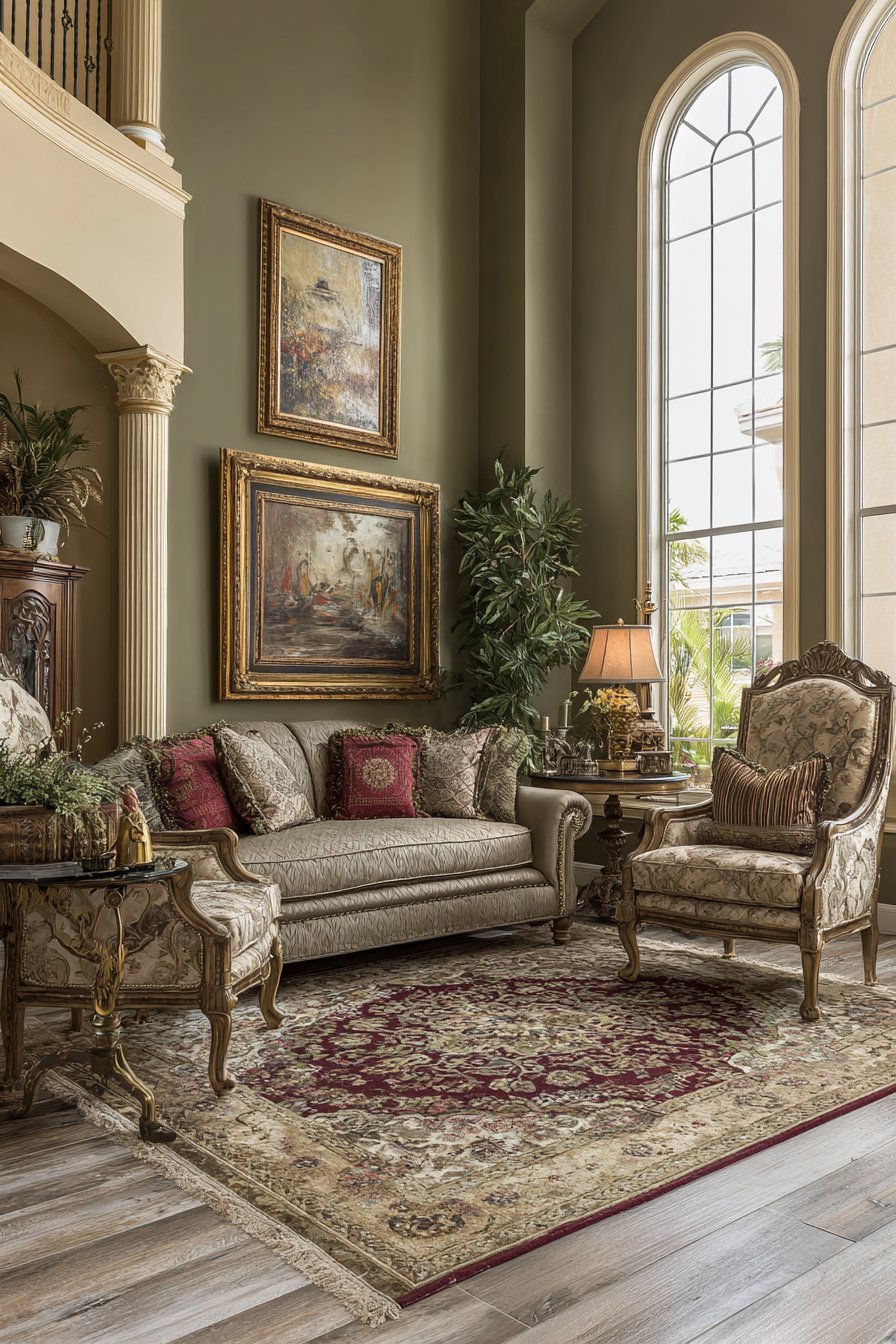 Sophisticated Sage and Cream Color Story with Gallery Wall