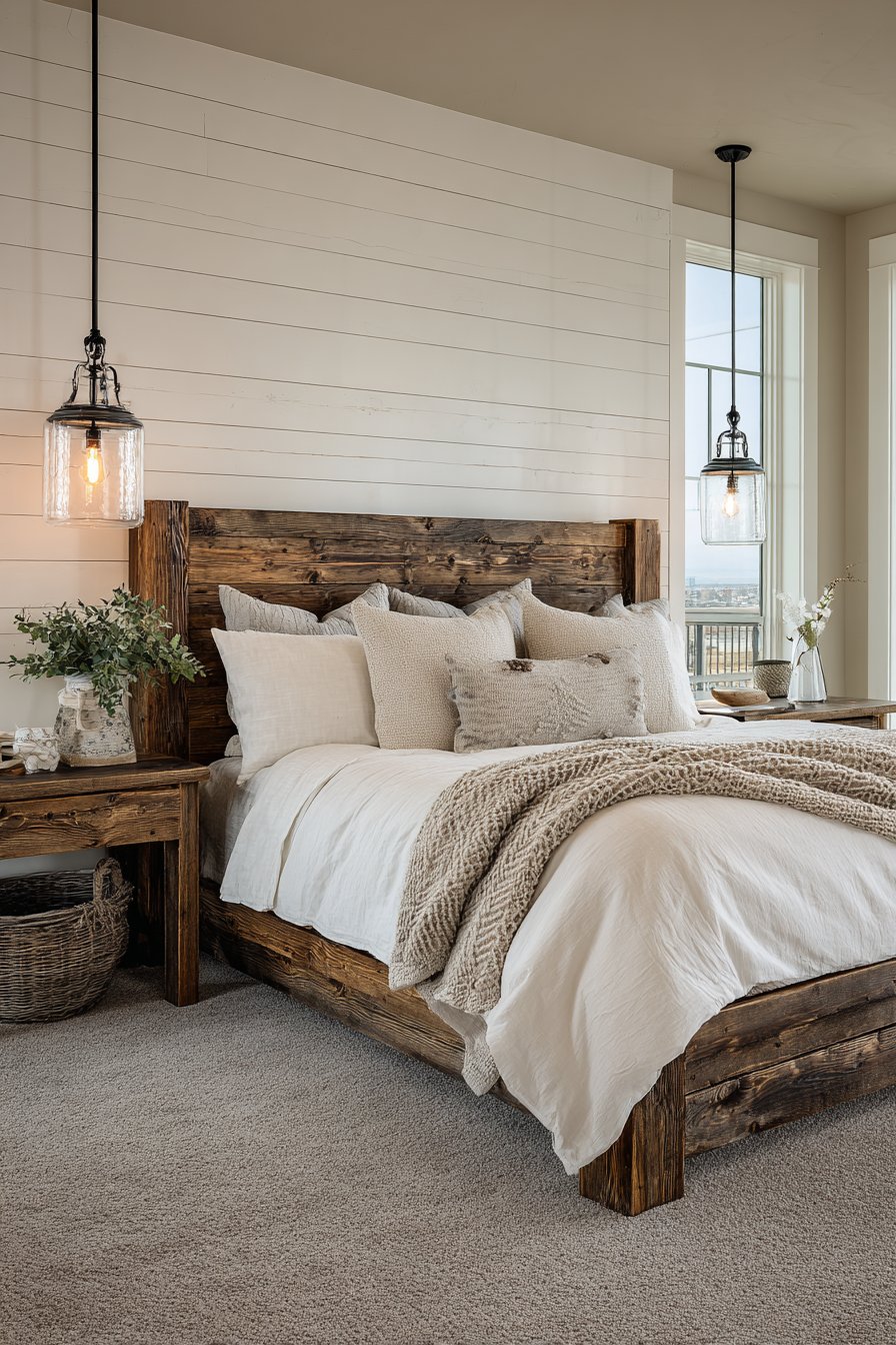 Farmhouse-Style Primary Bedroom
