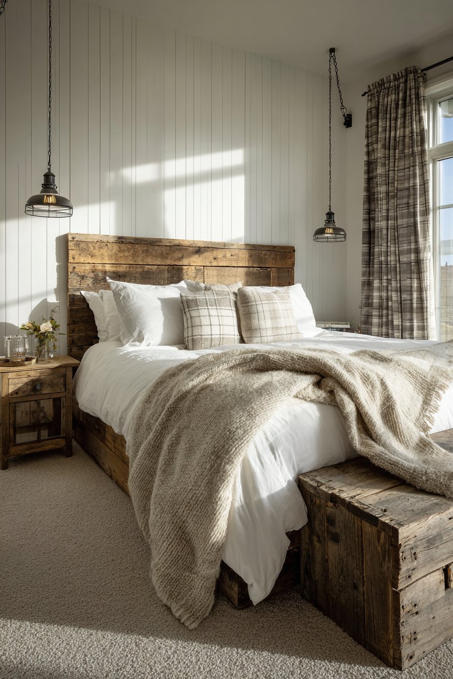 Farmhouse-Style Primary Bedroom