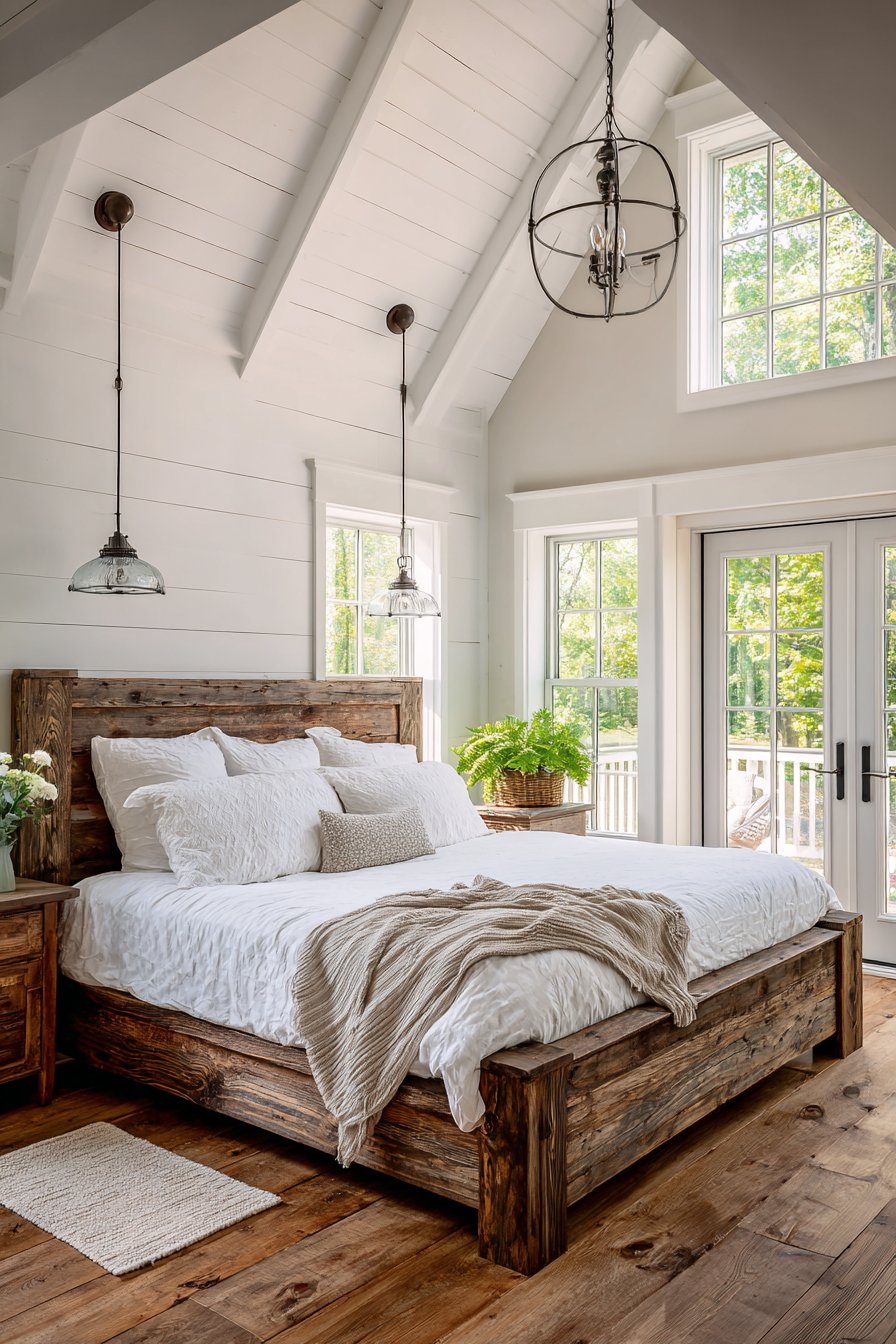 Farmhouse-Style Primary Bedroom