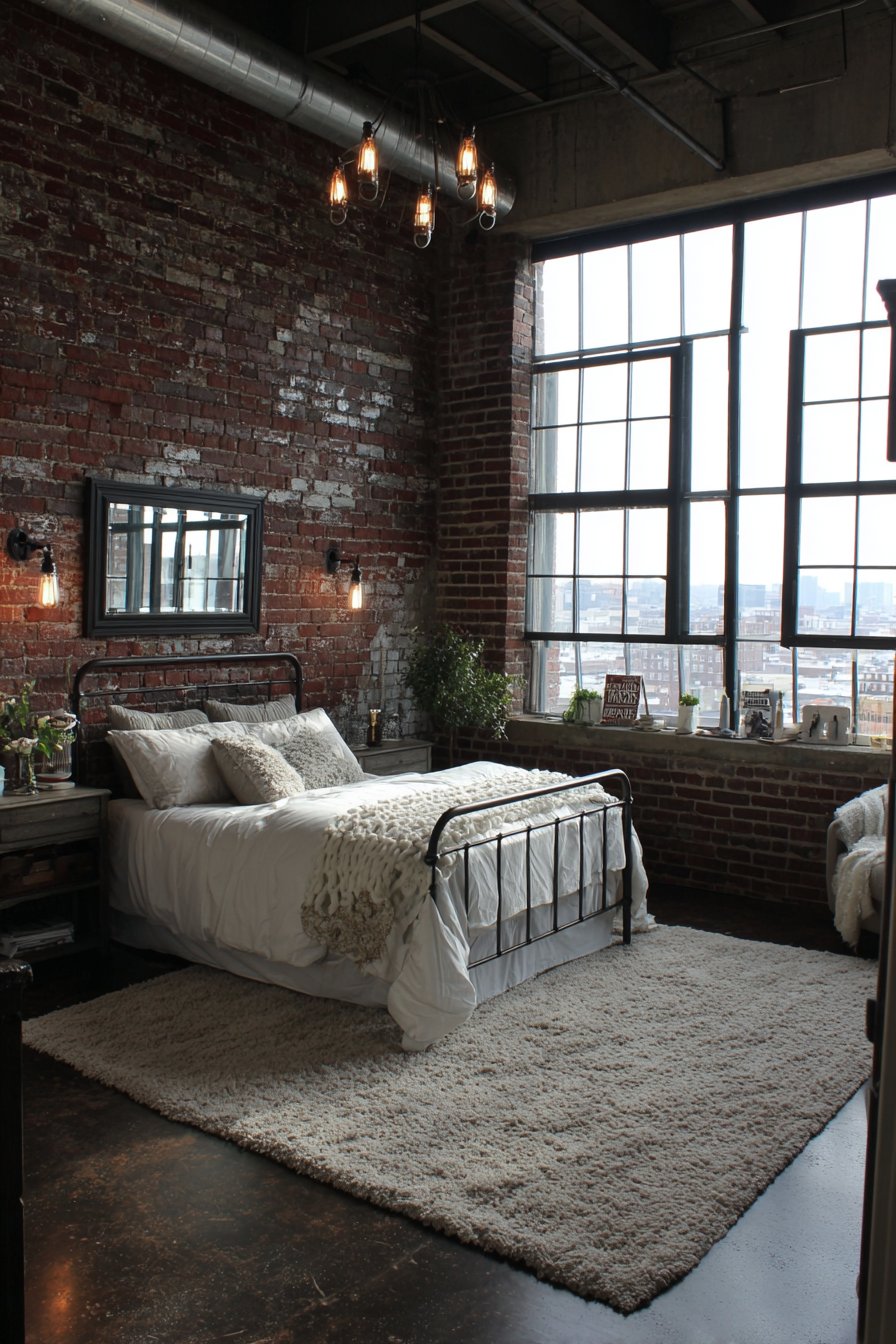 Industrial Loft Edge with Raw Materials
