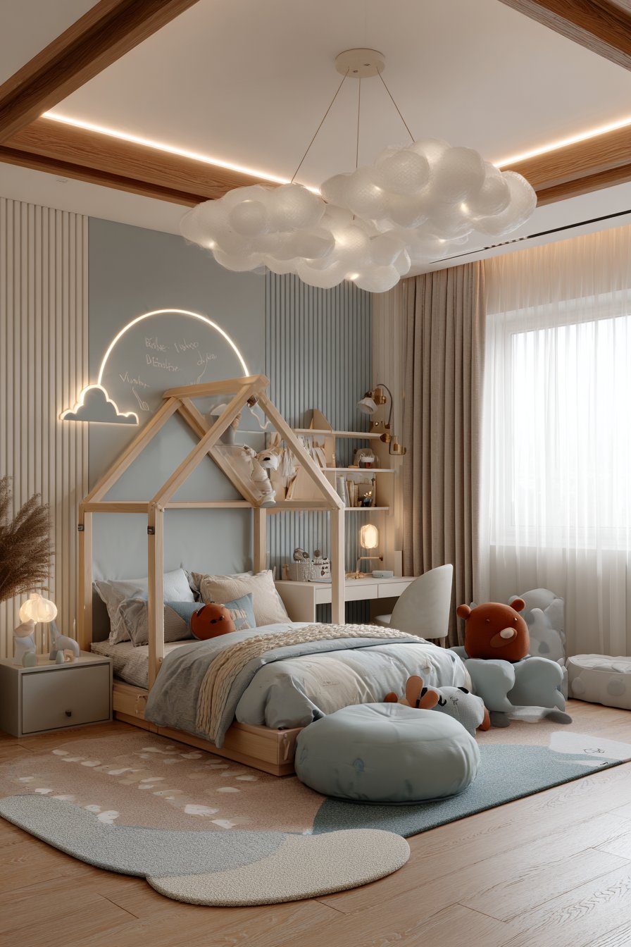 Playful Kids' House Frame Retreat