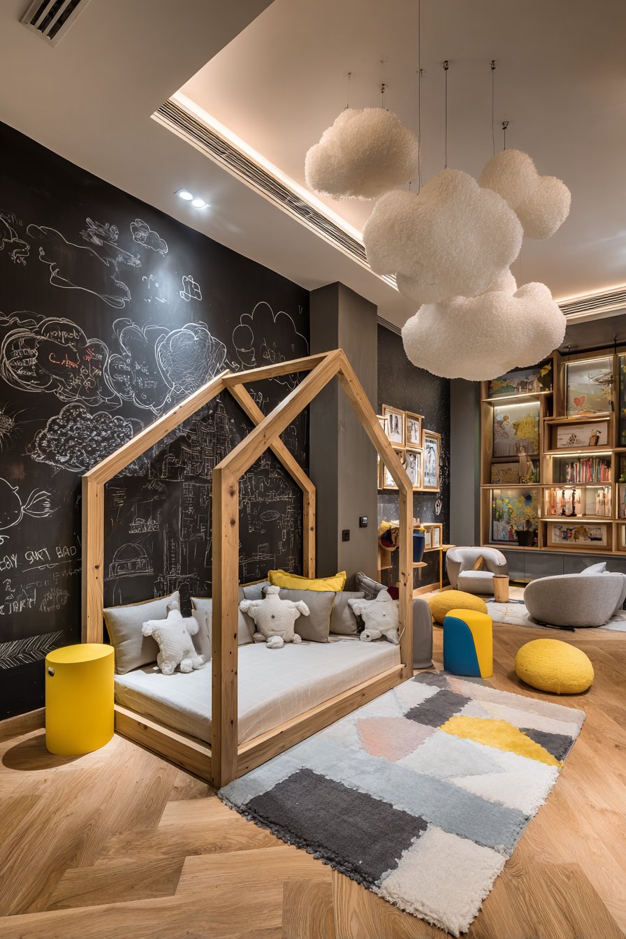 Playful Kids' House Frame Retreat