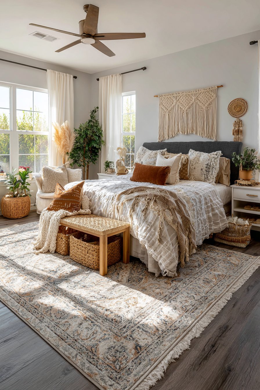 Bohemian-Inspired Master Bedroom
