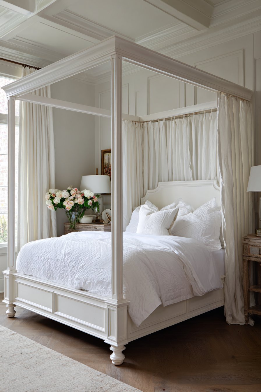 Traditional White Wood Paneling