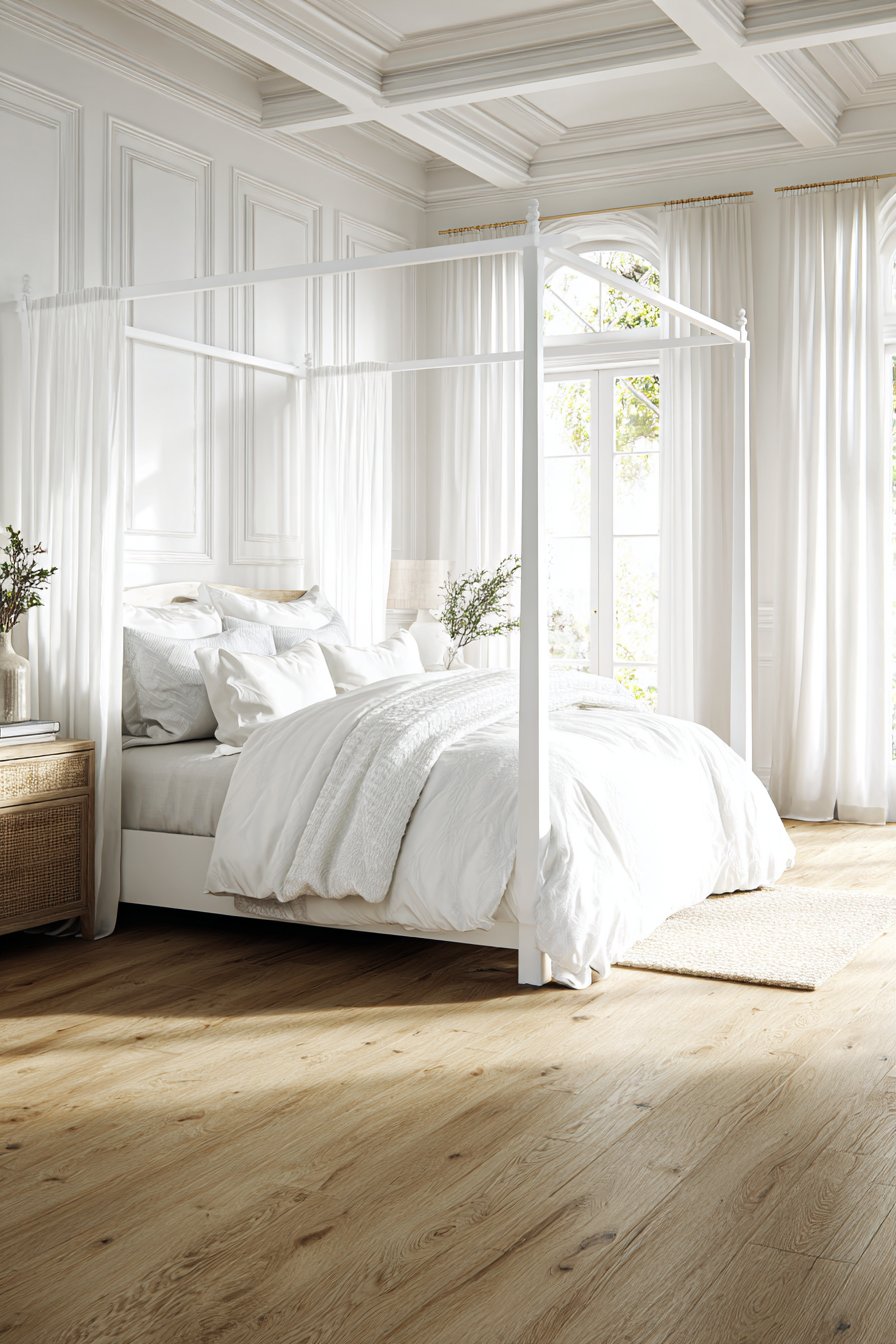 Traditional White Wood Paneling
