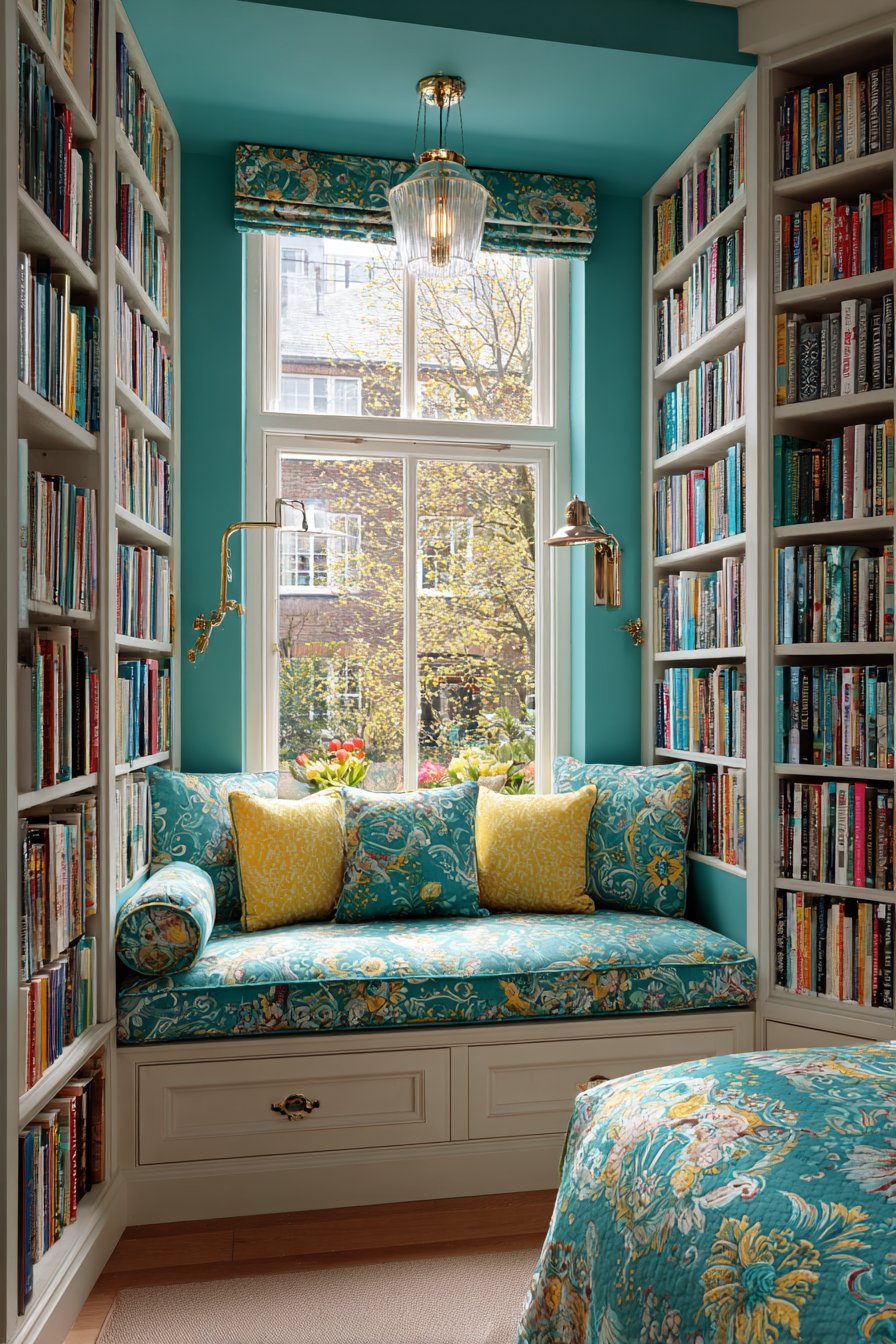 Built-In Reading Nook Paradise