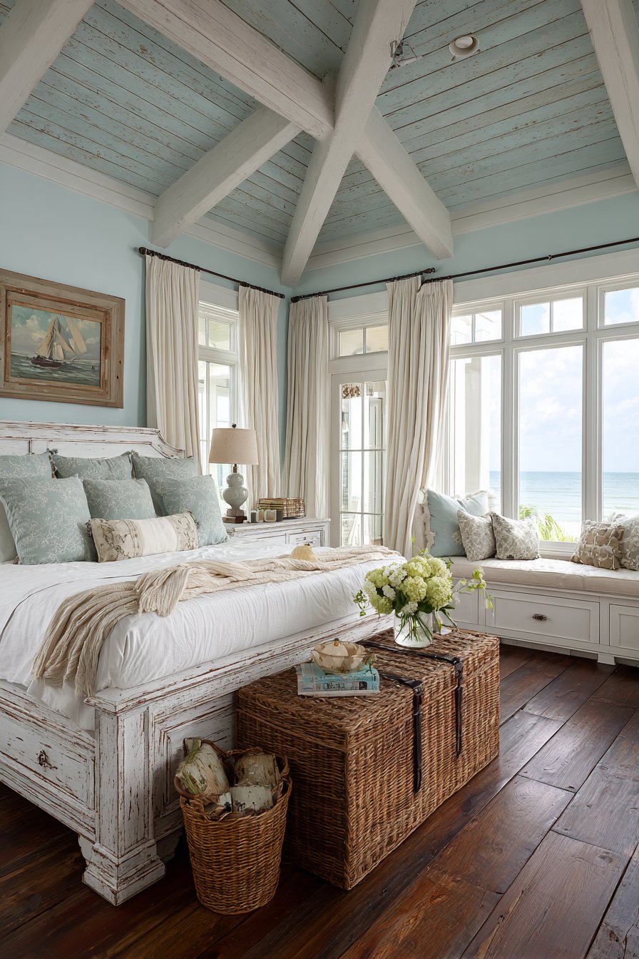 Coastal-Themed Master Bedroom