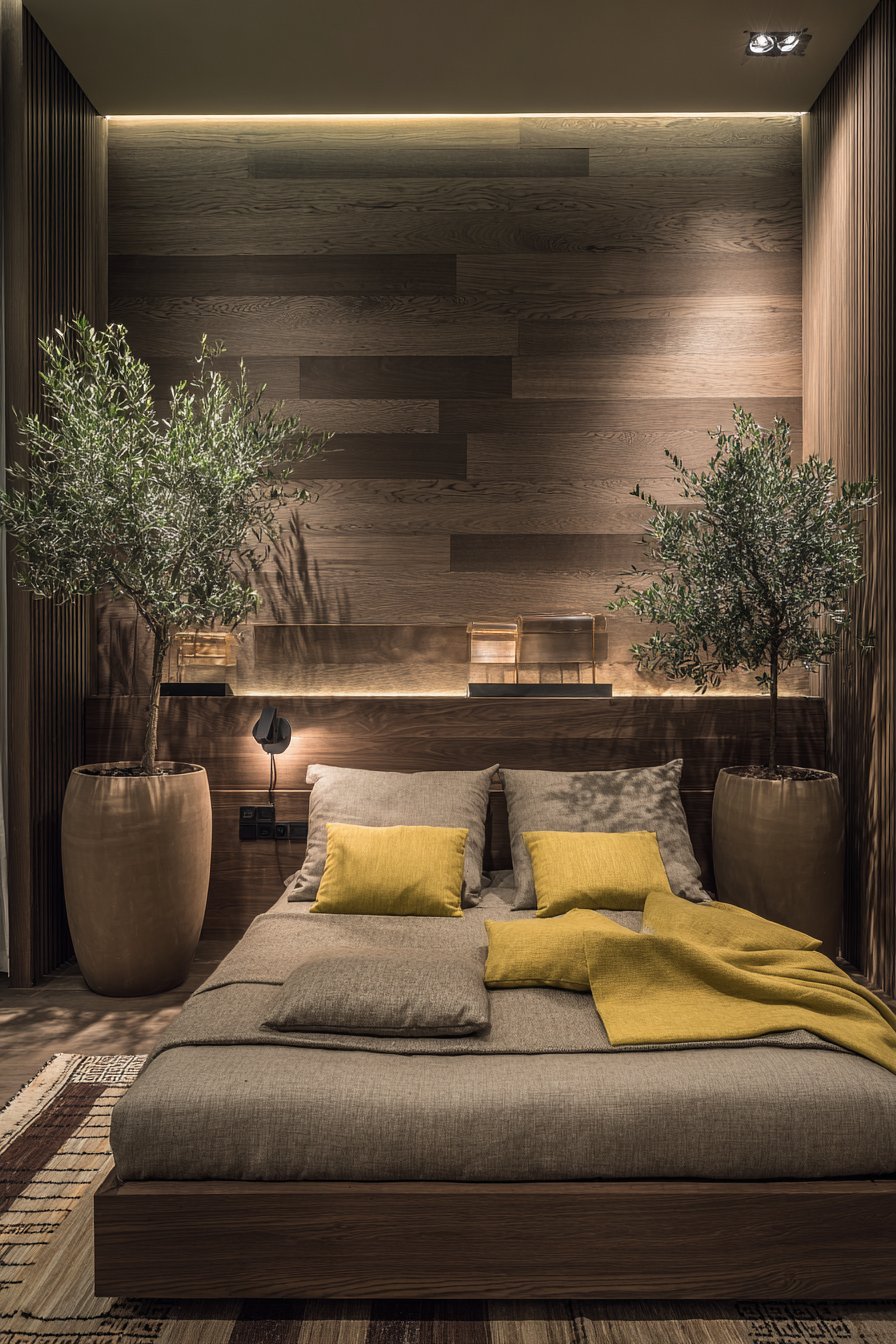 Mediterranean Integrated Headboard