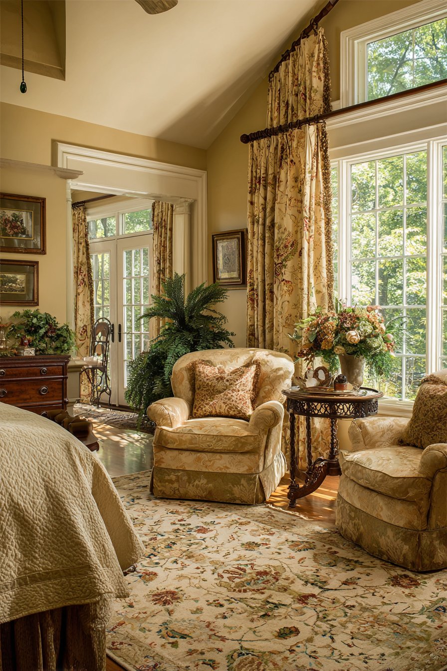 Luxurious Master Bedroom Sitting Area