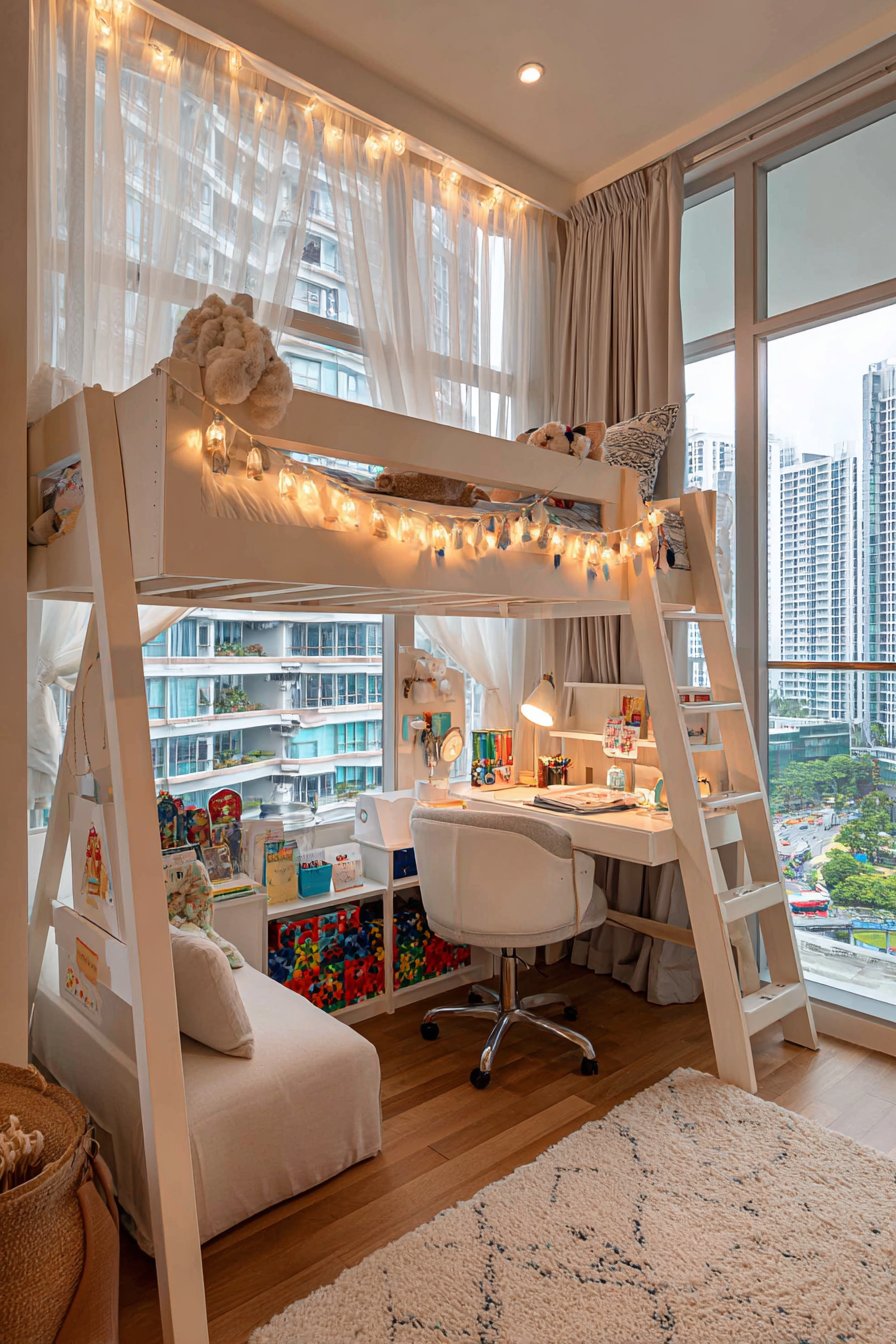 Space-Saving Loft Bed Innovation
