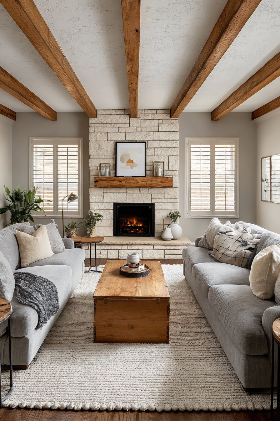 Whitewashed Brick Hearth Haven