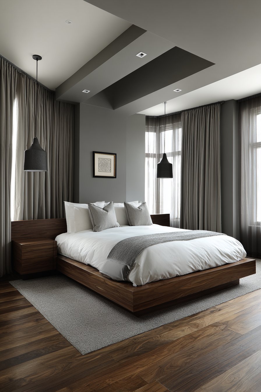Sophisticated Neutral-Toned Master Suite