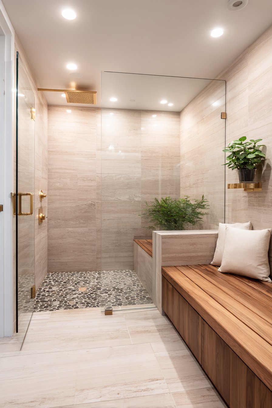 Minimalist Rainfall Shower Retreat