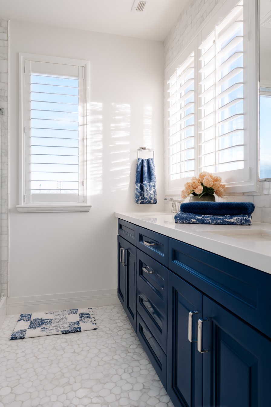 Crisp Coastal Navy and White Retreat