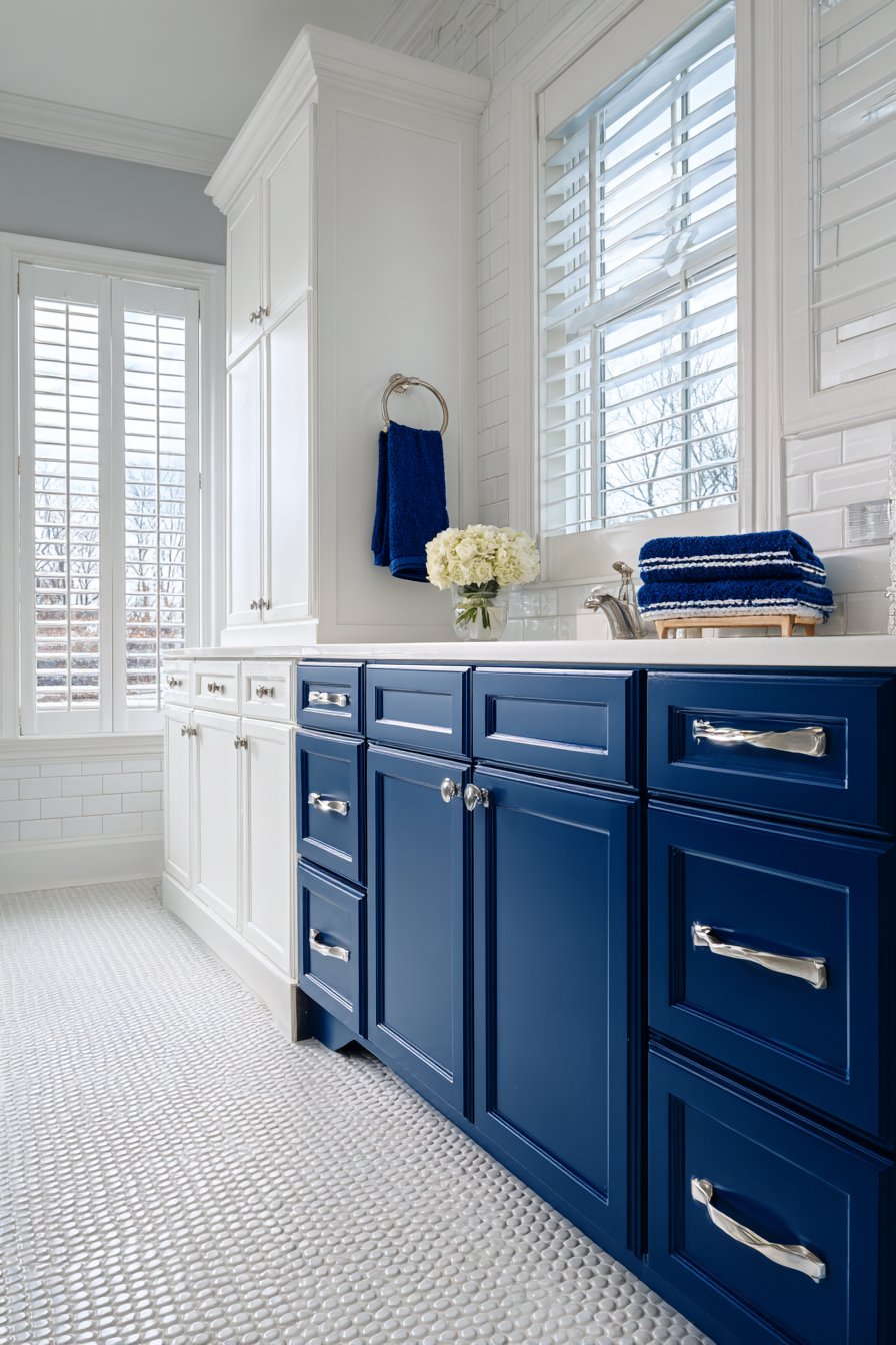 Crisp Coastal Navy and White Retreat