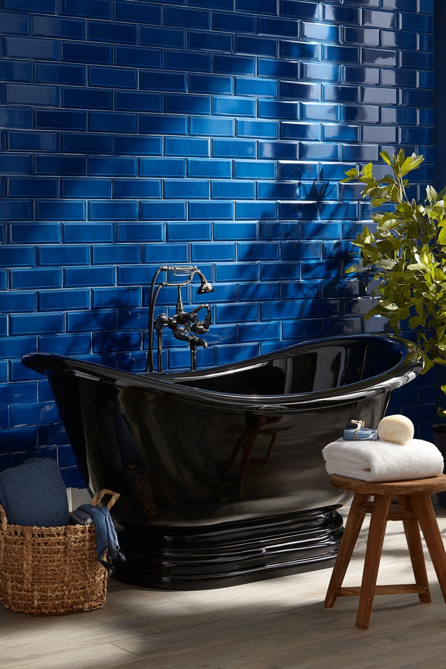 Dramatic Freestanding Tub Sanctuary