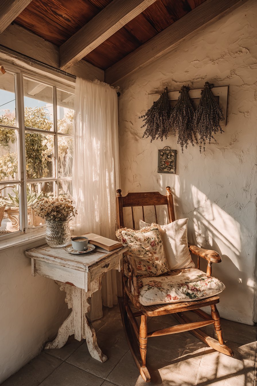Golden Hour Reading Nook Sanctuary