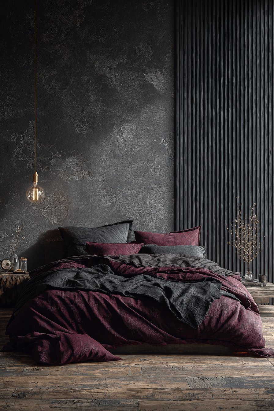Dramatic Vertical Paneling in Ebony