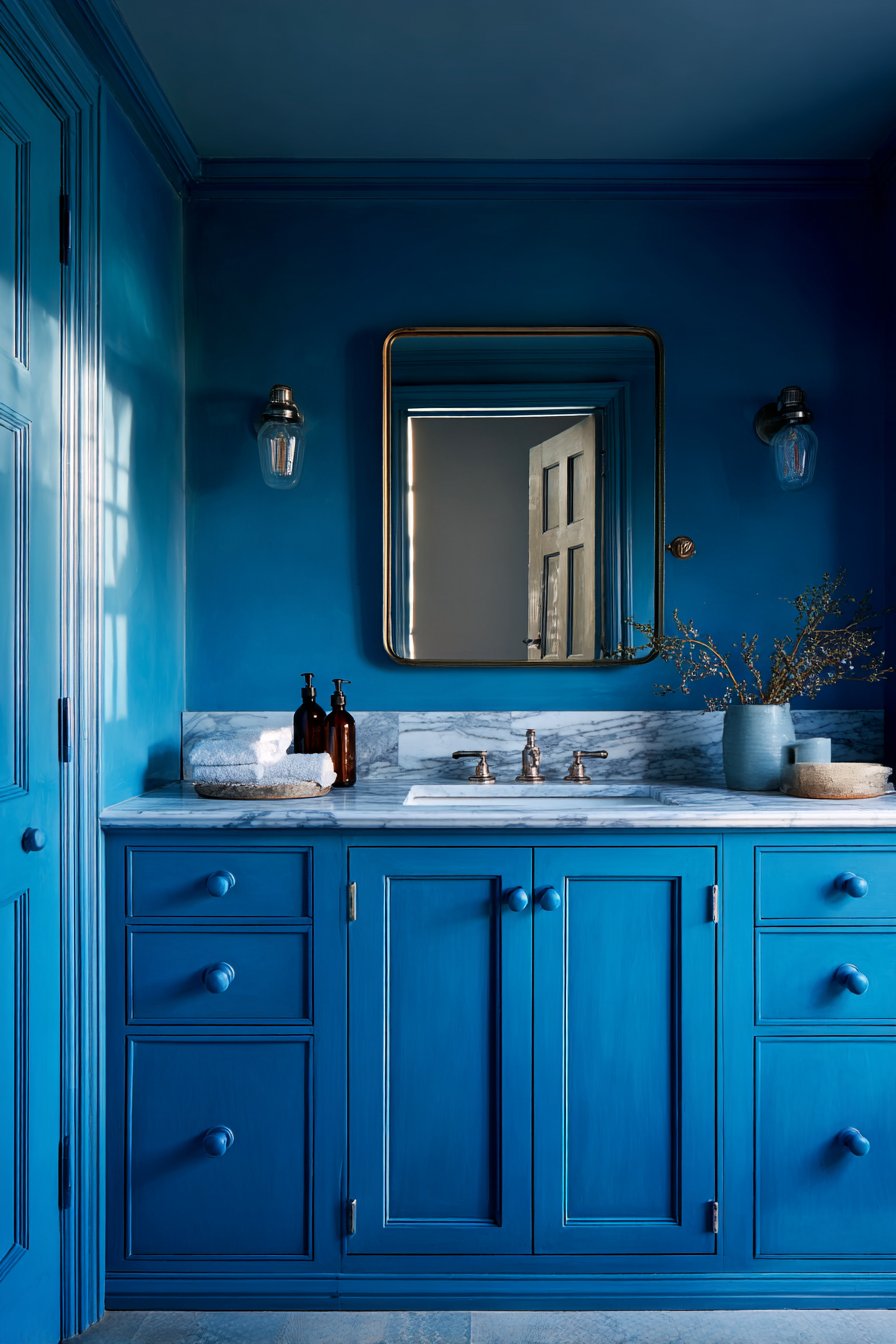 Sophisticated Sapphire Vanity Retreat