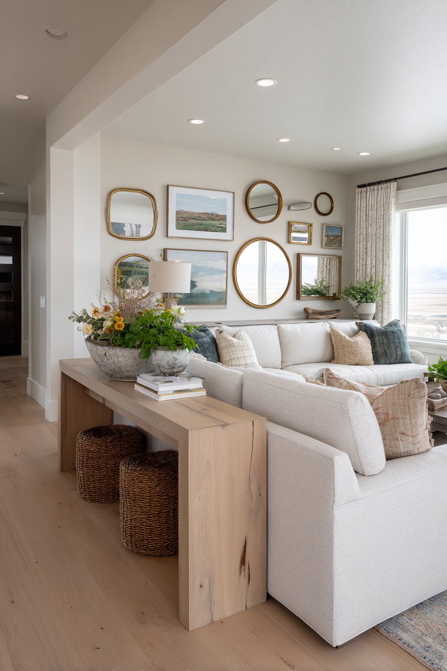 Eclectic Vintage Mirror Gallery Wall