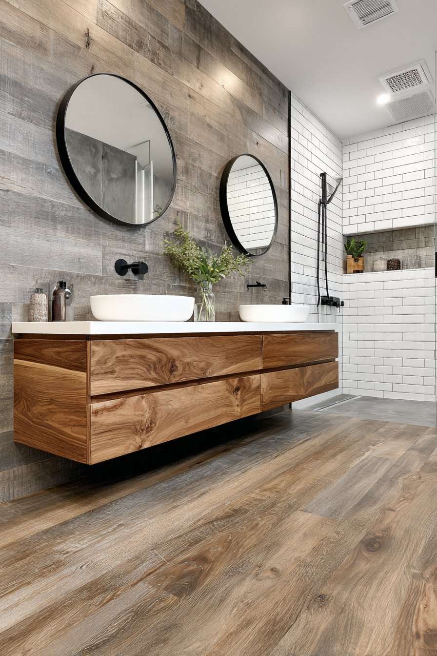 MODERN GREY SHIPLAP ACCENT WALL