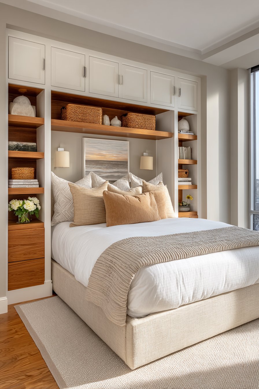 Vertical Storage Solutions with Floor-to-Ceiling Shelving