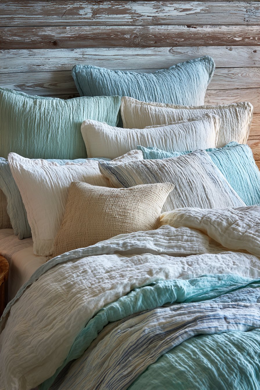Coastal-Inspired Layered Bedding Paradise