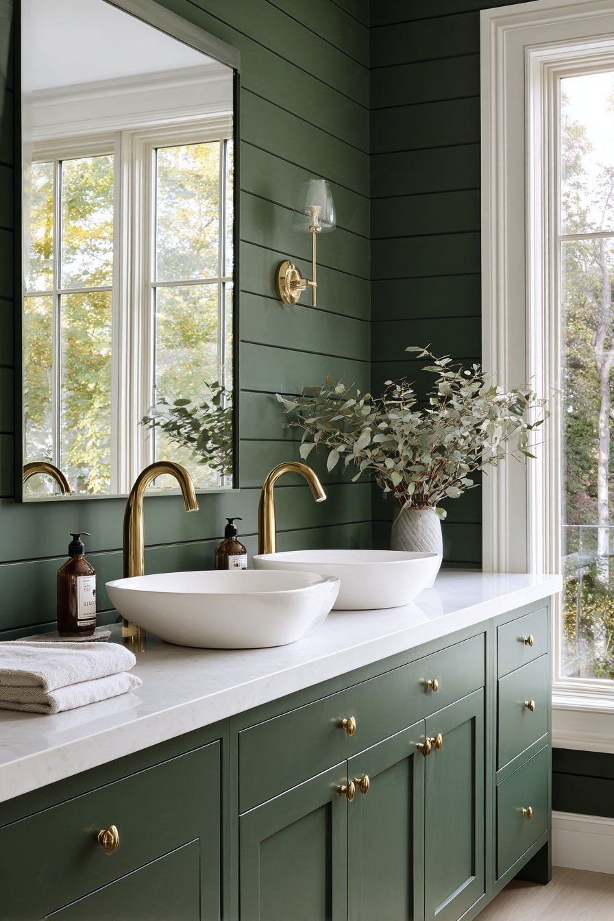 Sage Serenity in a Walk-In Shower Retreat