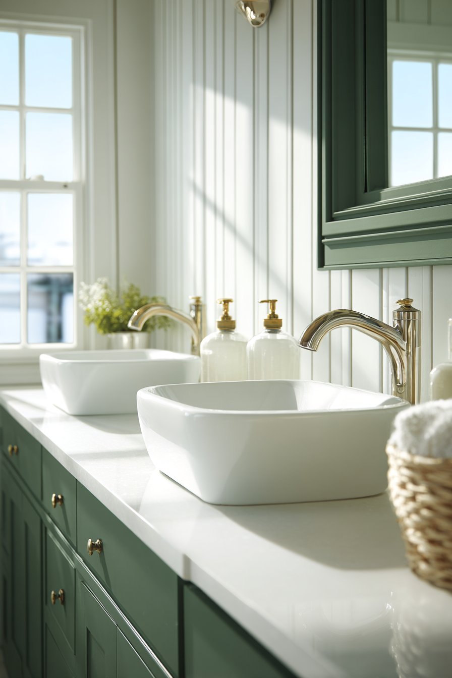 Sage Serenity in a Walk-In Shower Retreat