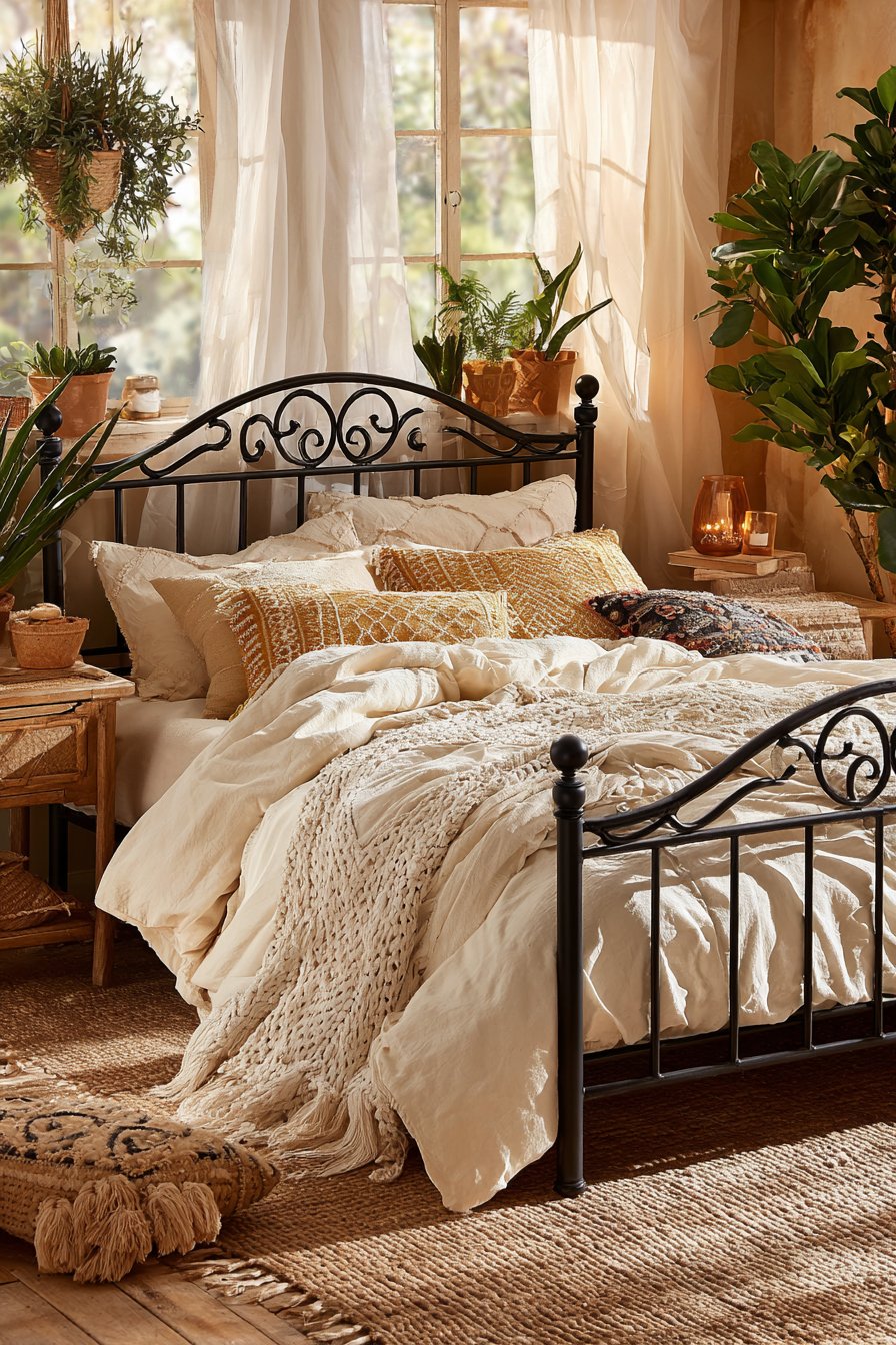 Cozy Bohemian Bedroom Sanctuary