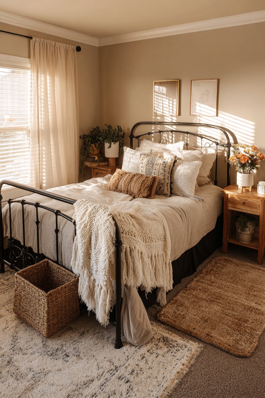 Cozy Bohemian Bedroom Sanctuary