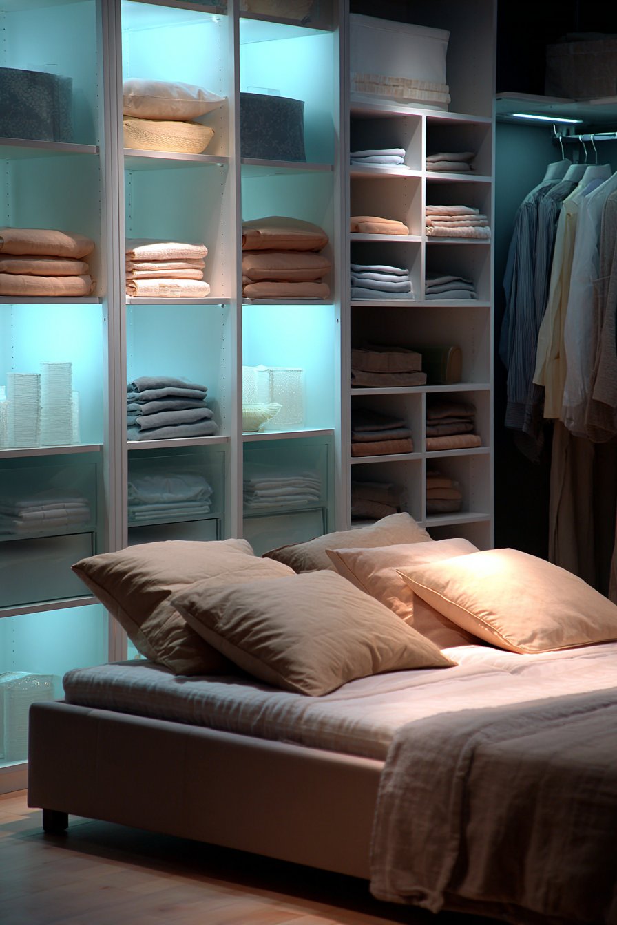 Organized Serenity with Built-In Storage