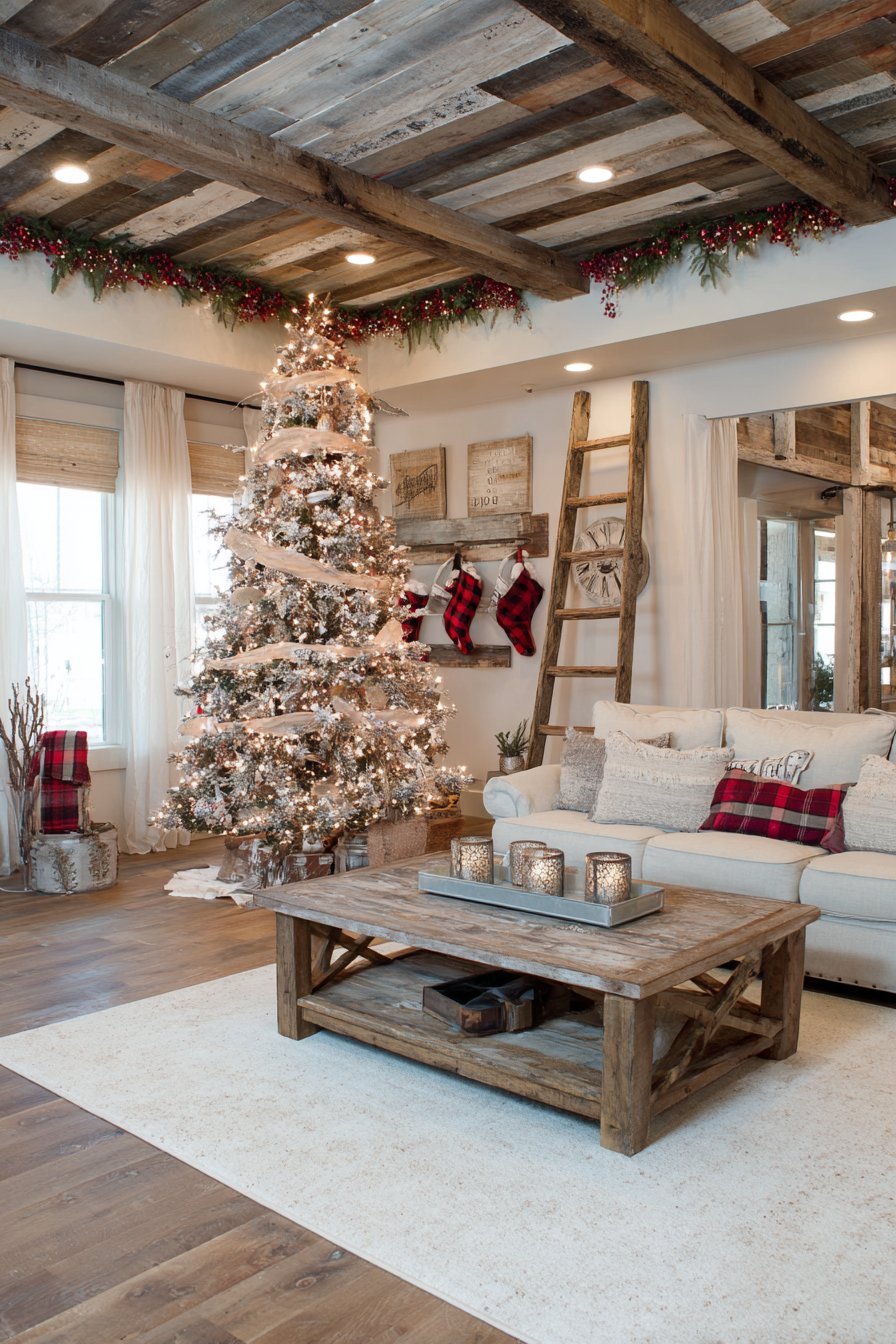 Rustic Farmhouse Christmas with Noble Fir Character