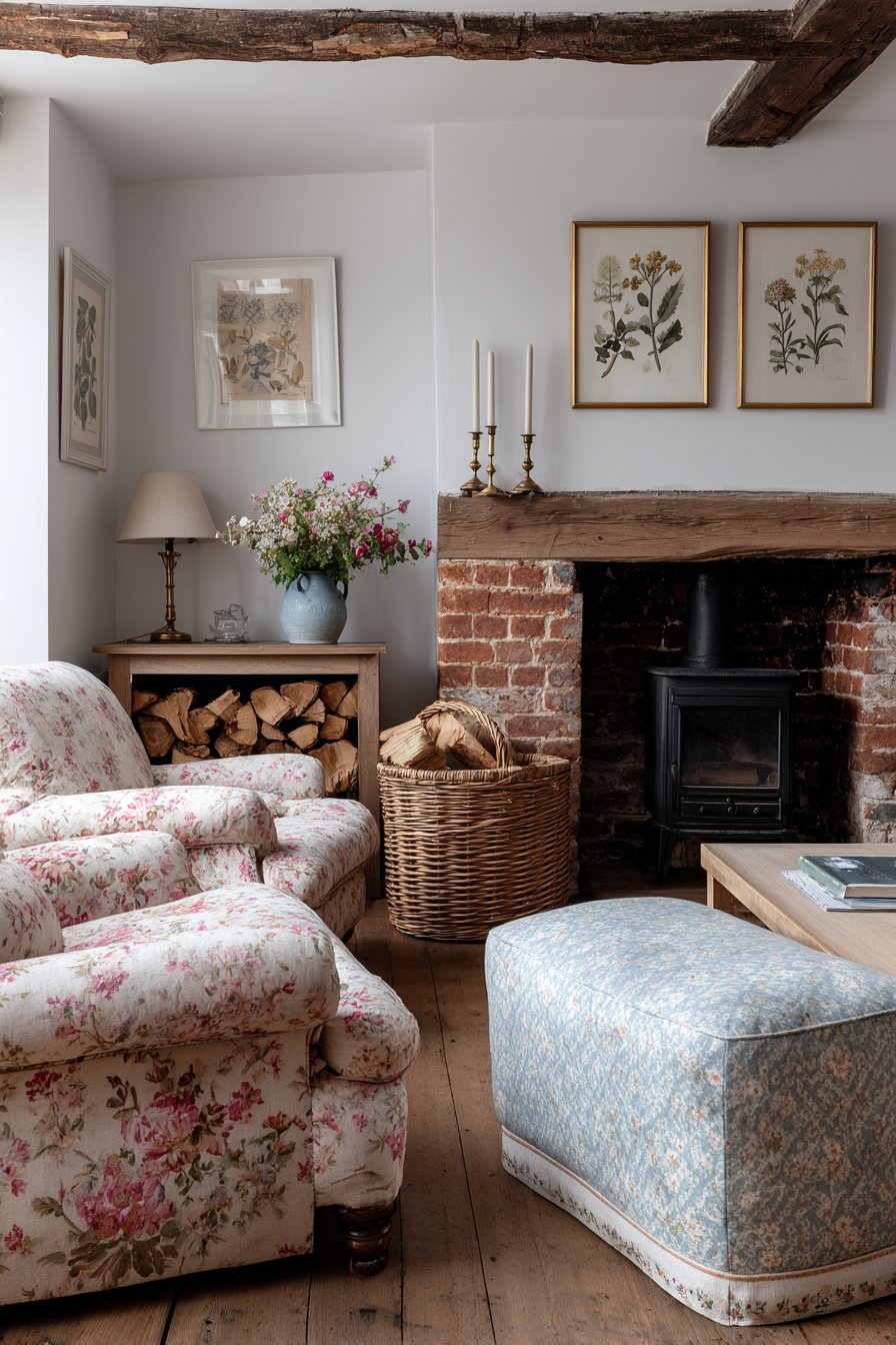 Fireside Gathering Space with Rustic Warmth