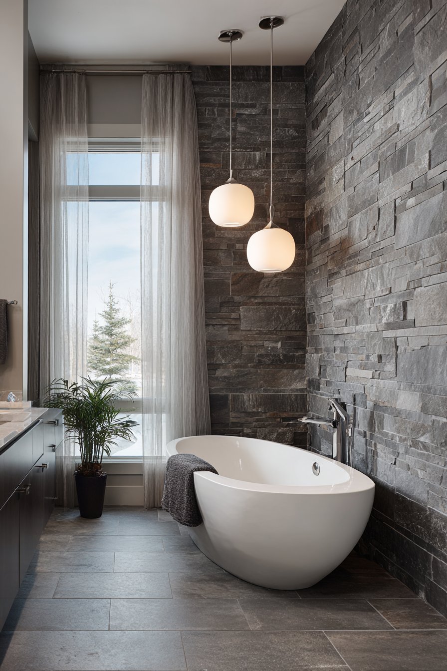 Luxurious Freestanding Tub Retreat
