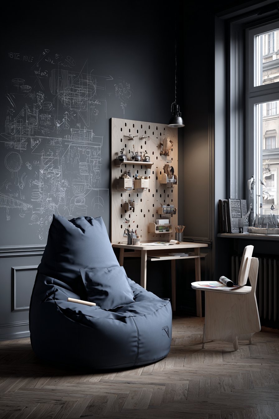 Creative Art Studio Bedroom for Young Artists