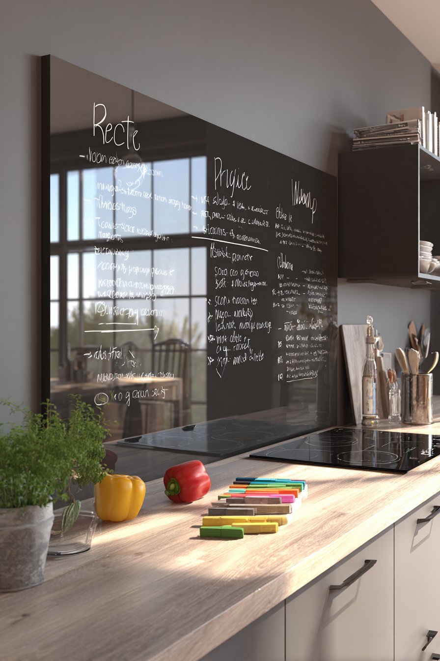 Modern Chalkboard Wall for Interactive Design