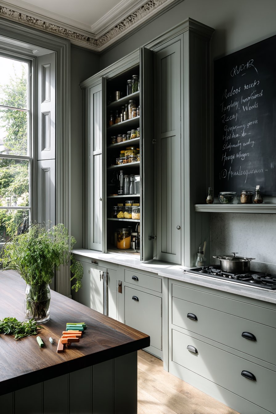 Modern Chalkboard Wall for Interactive Design